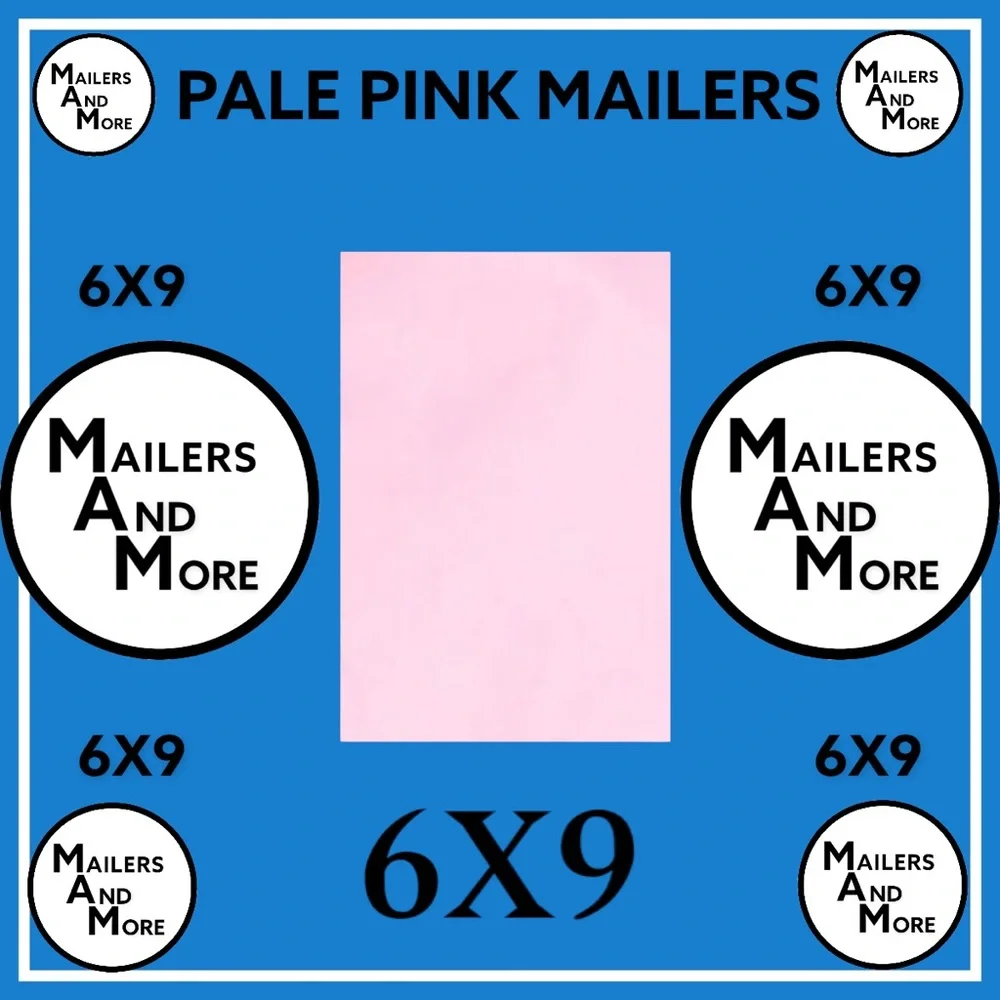 50 6X9 Poly Mailers Pale Pink Shipping Envelopes PRICE IS FIRM
